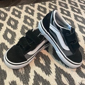 Flame Velcro Vans